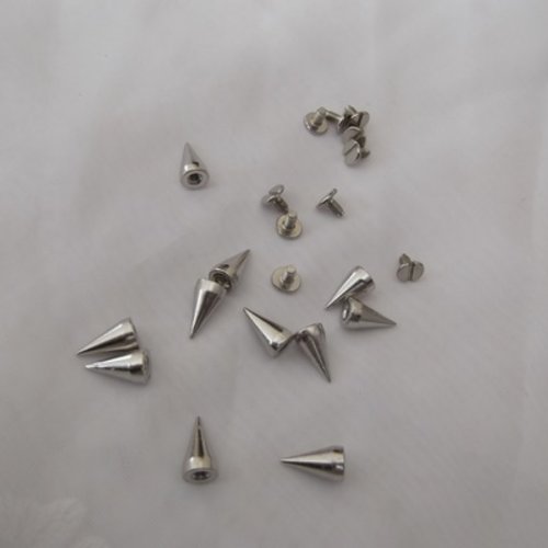 Lot de 3 sets rivets clou cône en acier inoxydable