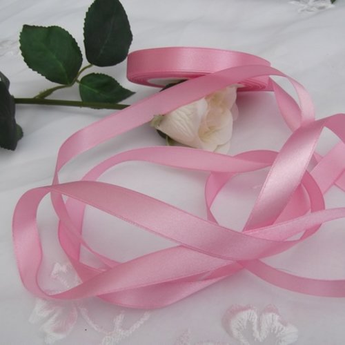 5m de ruban satin rose 12.5mm
