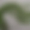 Collier corde vert ruban organza vert 43cm 