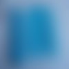 1m de tissu bleu voile organza avec reflet brillant largeur 29cm