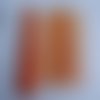 1m de tissu orange voile organza avec reflet brillant largeur 29cm