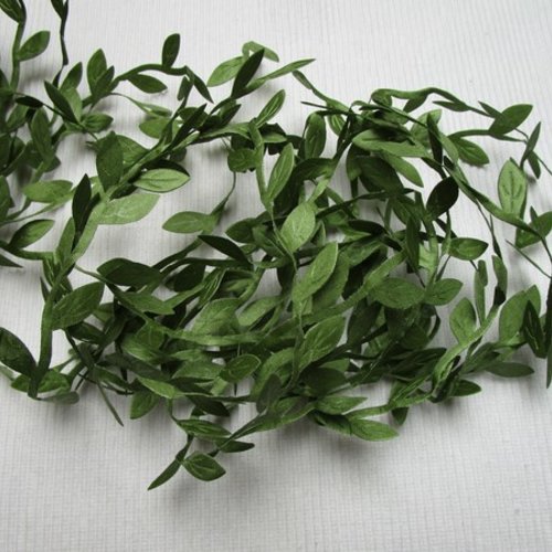 1m guirlande serpentine feuilles verte 2cm cheveux mariage...