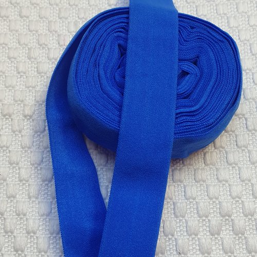 1,90m ruban élastique bleu dentelle 2cm de large