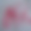 1,85m ruban organza rose à pois fuchsia de 4cm