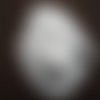 1.20m de dentelle froufrou blanche 3cm organza polyester