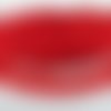 1.20m de dentelle froufrou rouge 4cm organza satin sequin