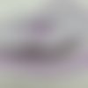 1.30m de dentelle froufrou mauve blanc 4.5cm polyester sequin 