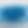 1.30m de dentelle froufrou bleu blanc 3cm organza polyester à coeur 