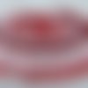 1.30m de dentelle froufrou rouge blanc 4cm satin polyester