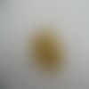 Lot de 40 perles lisses 4mm doré trou de 0.9mm