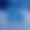 30 cabochons rond bleu transparent 7.2mm acrylique