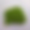 20 perles vert anis ronde 7.5x6mm en bois