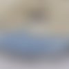 10 cabochons rond bleu ciel reflet ab 8mm résine