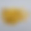 6 boutons jaune rond 19x2.5mm effet nacrée acrylique