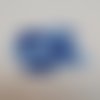 5 boutons bleu ciel opaque résine 18mm