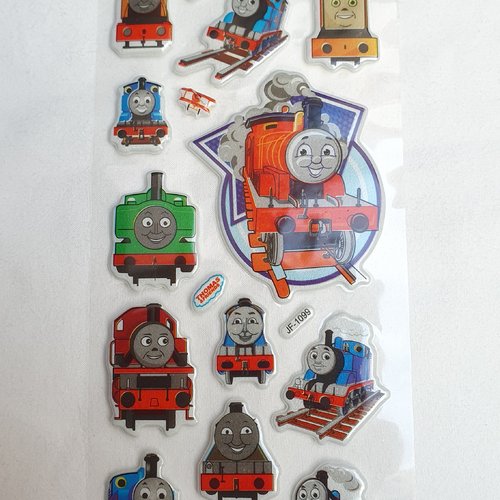 1 feuille stickers thomas cartoon cars
