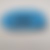 Porte monnaie doublé chien bleu velours 13x10cm
