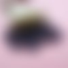 35 perles violet prune foncé à reflet 8x4.7mm à facette ronde plate cristal