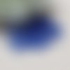 70 perles bleu foncé 4x3mm à facette ronde plate cristal