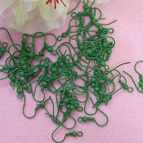 10 crochets hameçons vert foncé 17x19mm