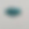 1 perle poisson vert blanc murano 18x18x7.5mm