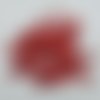 100 embellissements étoiles rouge 15mm sequin à coudre