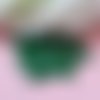 10 perles jade ton vert marbré 6x5mm trou de 0.8mm. n°31