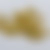 50 perles jade ton jaune marbré 4.5x4mm trou de 0.7mm. n°90
