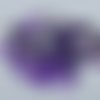 15 cabochons rond strass violet à facette 8mm acrylique