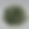 20 cabochons rond strass vert pomme à facette 6mm acrylique