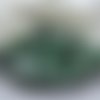 20 cabochons rond strass vert clair à facette 6mm acrylique