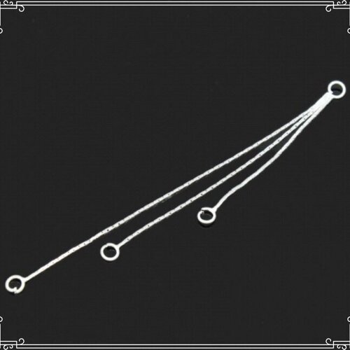 X 2pcs   boucles d’oreilles pendantes , pendentifs en métal argenté.