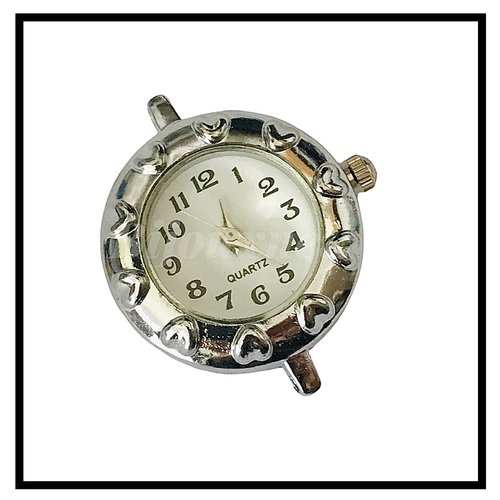Cadrans de montre pour fabrications, créations bijoux, ...en acier inoxydable argenté