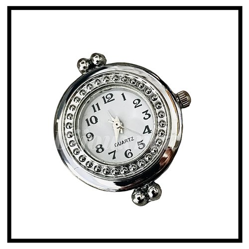 Cadrans de montre pour fabrications, créations bijoux, ...en acier inoxydable argenté