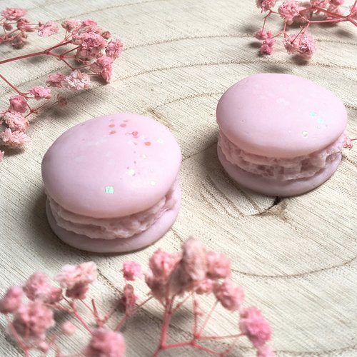 Macarons fondant parfumé fraise tagada