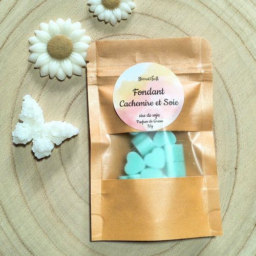 Sachet mini coeurs fondant parfumé cachemire et soie