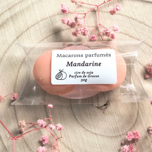 Macarons fondant parfumé mandarine