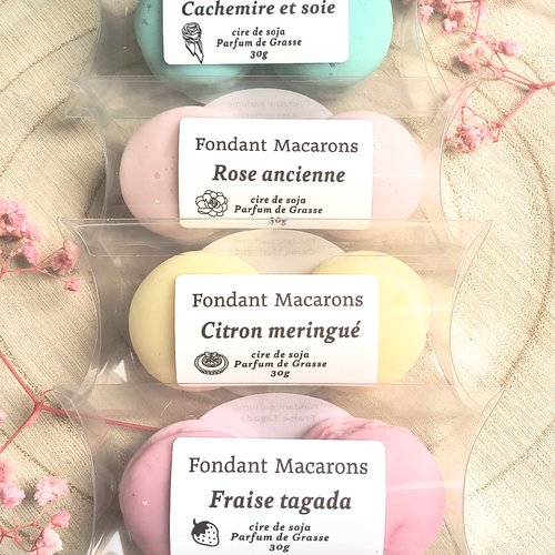 Macarons fondant parfumé parfum au choix
