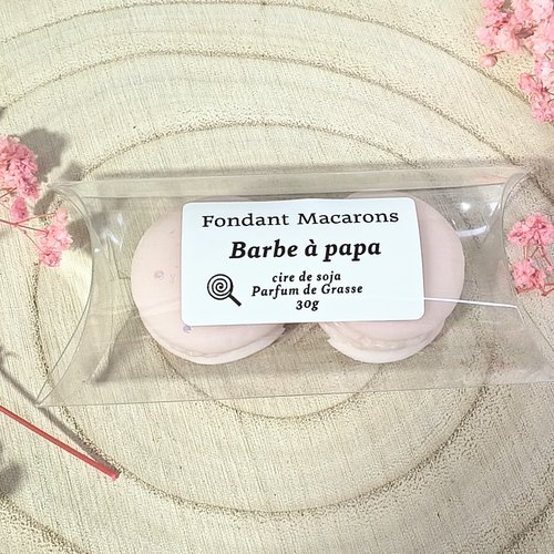 Macarons fondants parfumés barbe à papa