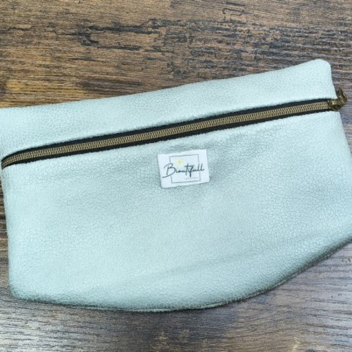 Pochette amovible suédine vert pastel