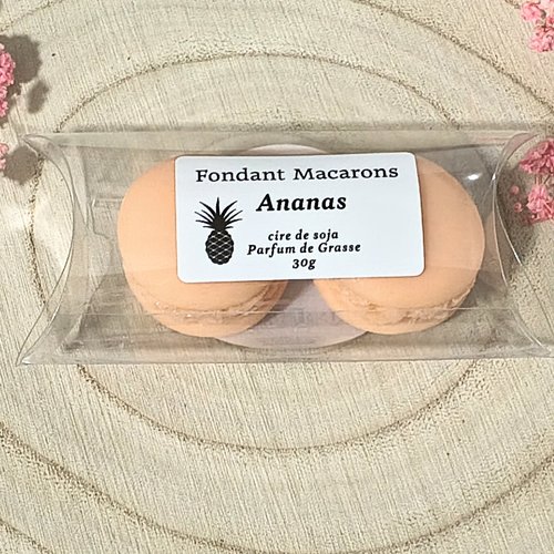 Fondants macarons parfumés ananas 30 g