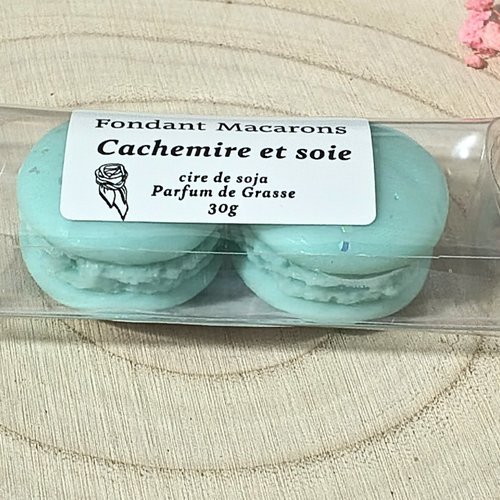 Fondants macarons parfumés cachemire et soie 30 g