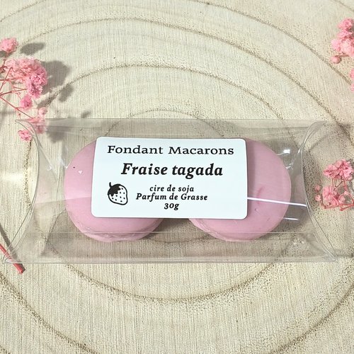 Fondants macarons parfumée fraise tagada 30 g