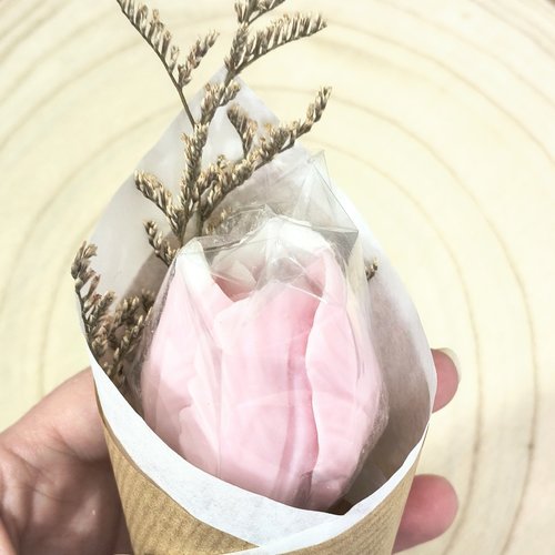 Fleur de bougie parfumée rose ancienne