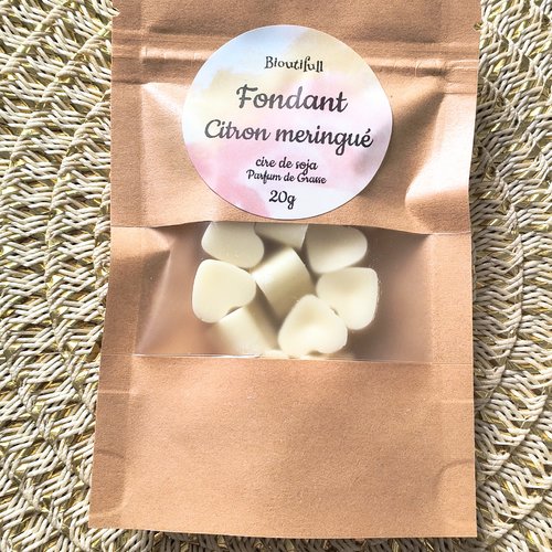 Fondant parfumés mini cœurs citron meringué