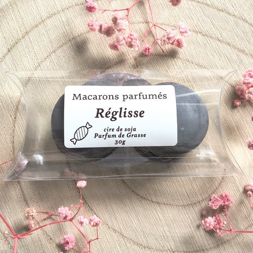 Fondants macarons parfumée réglisse 30 g