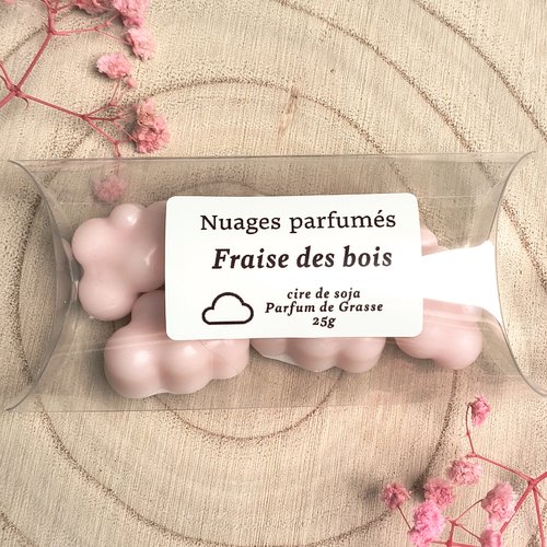 Fondant nuages parfumés fraise des bois