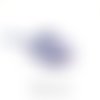 Perle rondelle heishi 6mm, bleu nuit blanc chiné - 5 gr - ph34
