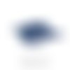 Perle rondelle heishi 6mm, bleu pétrole chiné - 4 gr - ph35