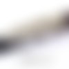 Perle passante pour lanière plate, plume,10mm, argent - 10pc1 